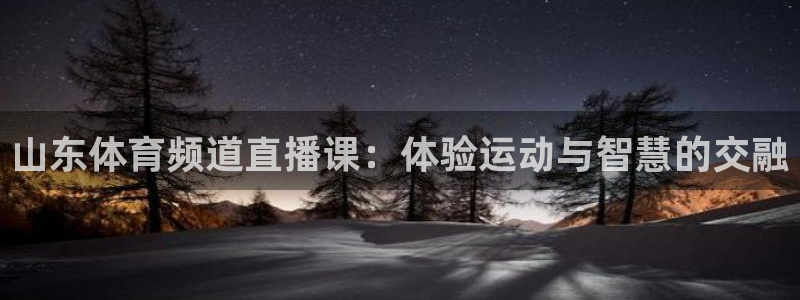 9255tv直播无插件nba：山东体育频道直播课：体验运动与智慧的交融